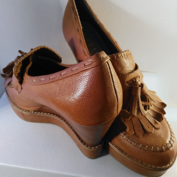 OFFICE London Platform Wedge heels size 10.5 - Picture 3 of 5